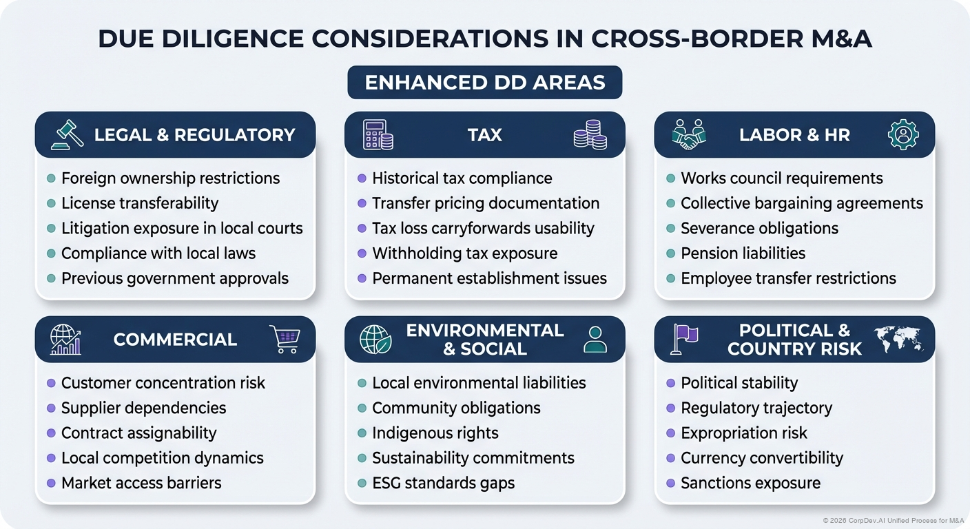 Due Diligence Considerations - Visual Overview