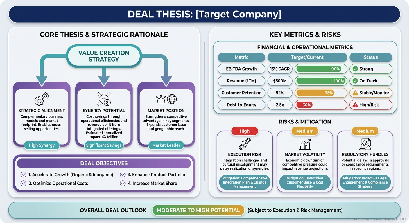 M&A Deal Thesis Template