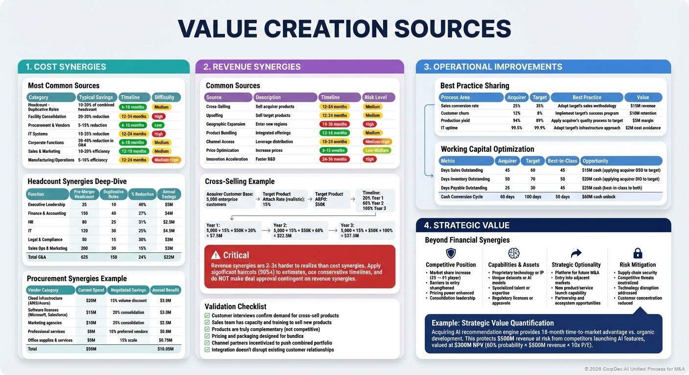 Value Creation Sources - Visual Overview
