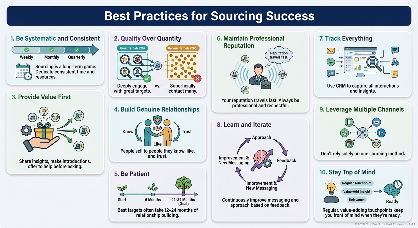 Best Practices for M&A Sourcing Success
